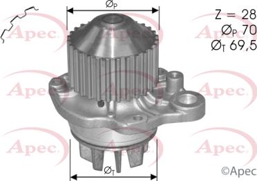 APEC AWP1137 - Водяний насос autocars.com.ua