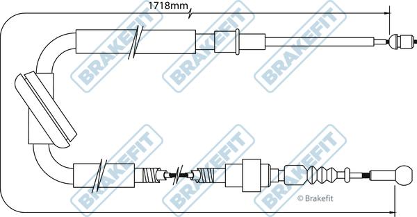 APEC BBC3014 - Трос, гальмівна система autocars.com.ua