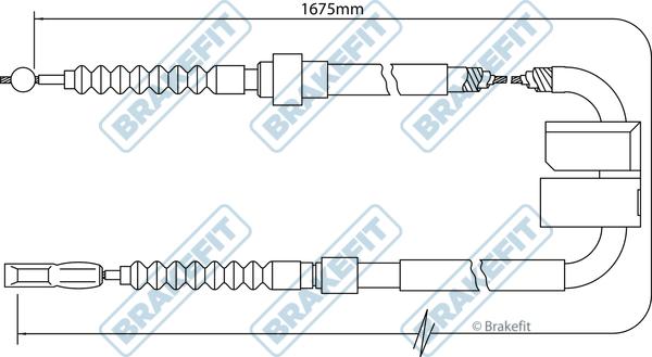 APEC BBC3019 - Трос, гальмівна система autocars.com.ua