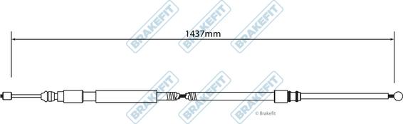 APEC BBC3021 - Трос, гальмівна система autocars.com.ua