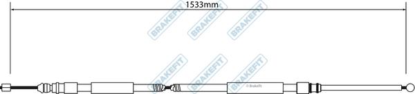 APEC BBC3026 - Трос, гальмівна система autocars.com.ua