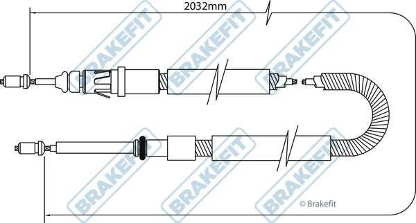 APEC BBC3047 - Трос, гальмівна система autocars.com.ua