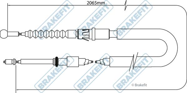 APEC BBC3048 - Трос, гальмівна система autocars.com.ua
