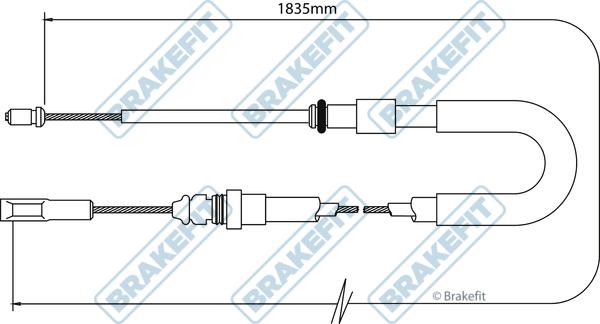 APEC BBC3053 - Трос, гальмівна система autocars.com.ua