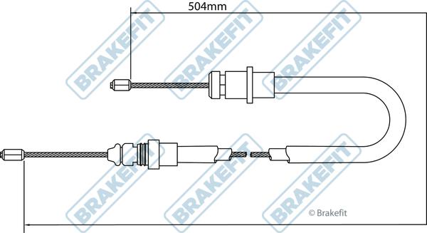 APEC BBC3059 - Трос, гальмівна система autocars.com.ua