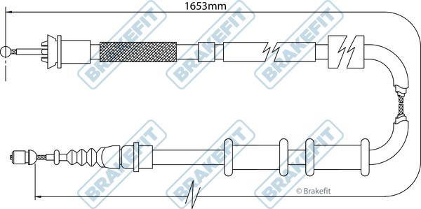APEC BBC3111 - Трос, гальмівна система autocars.com.ua