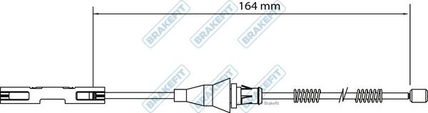 APEC BBC3124 - Трос, гальмівна система autocars.com.ua