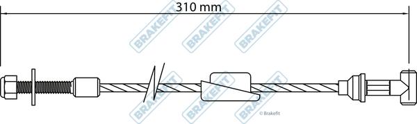 APEC BBC3127 - Трос, гальмівна система autocars.com.ua