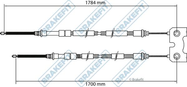 APEC BBC3132 - Трос, гальмівна система autocars.com.ua
