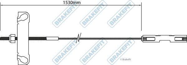 APEC BBC3178 - Трос, гальмівна система autocars.com.ua