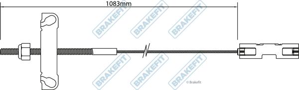APEC BBC3181 - Трос, гальмівна система autocars.com.ua
