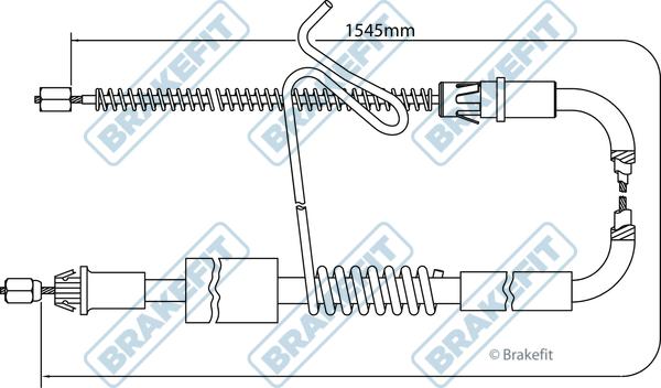 APEC BBC3184 - Трос, гальмівна система autocars.com.ua