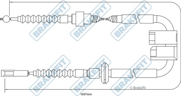 APEC BBC3204 - Трос, гальмівна система autocars.com.ua
