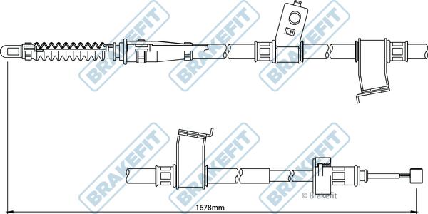 APEC BBC3249 - Трос, гальмівна система autocars.com.ua