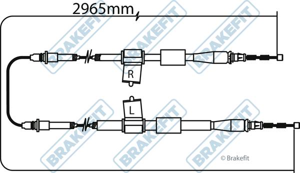 APEC BBC3273 - Трос, гальмівна система autocars.com.ua