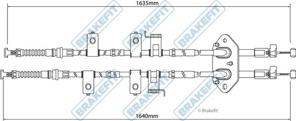 APEC BBC3274 - Трос, гальмівна система autocars.com.ua