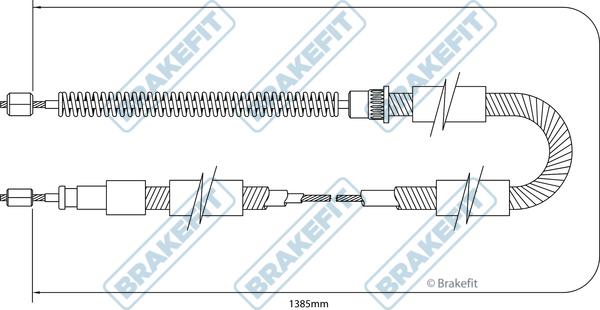 APEC BBC3325 - Трос, гальмівна система autocars.com.ua
