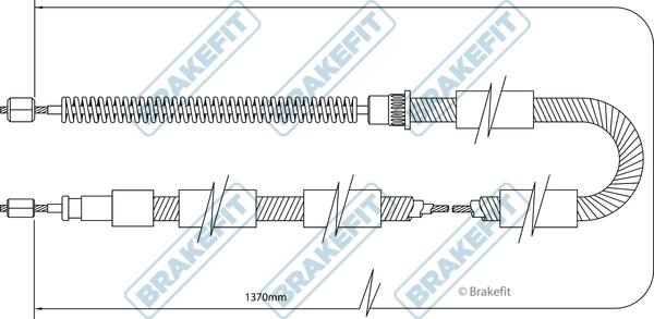 APEC BBC3326 - Трос, гальмівна система autocars.com.ua