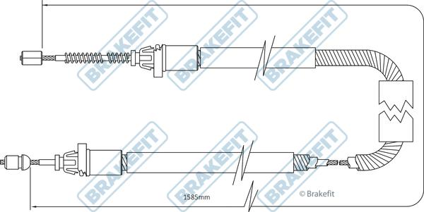 APEC BBC3365 - Трос, гальмівна система autocars.com.ua