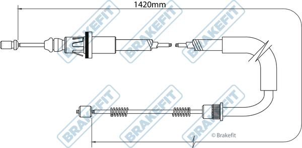 APEC BBC3375 - Трос, гальмівна система autocars.com.ua