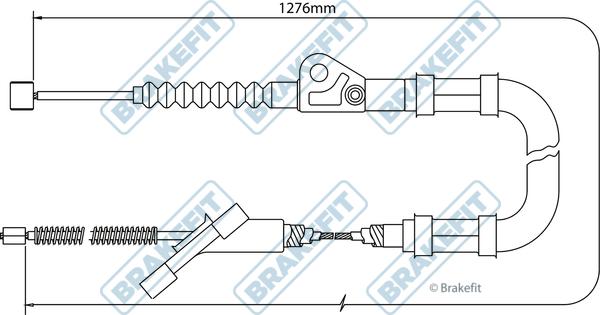 APEC BBC3434 - Трос, гальмівна система autocars.com.ua