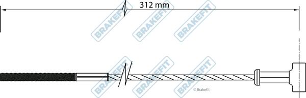 APEC BBC3449 - Трос, гальмівна система autocars.com.ua