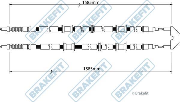 APEC BBC3452 - Трос, гальмівна система autocars.com.ua