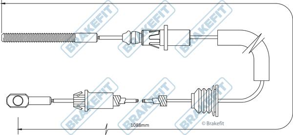APEC BBC3478 - Трос, гальмівна система autocars.com.ua
