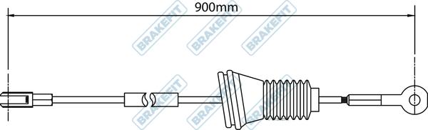 APEC BBC3502 - Трос, гальмівна система autocars.com.ua
