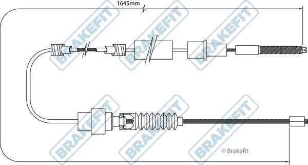 APEC BBC3521 - Трос, гальмівна система autocars.com.ua