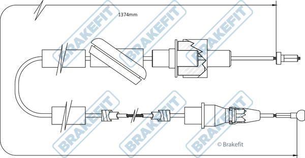 APEC BCC6003 - Трос, управління зчепленням autocars.com.ua