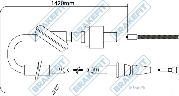 APEC BCC6004 - Трос, управління зчепленням autocars.com.ua