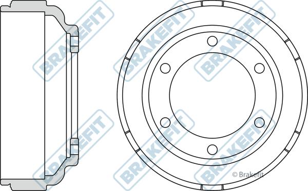 APEC BDR9010 - Гальмівний барабан autocars.com.ua
