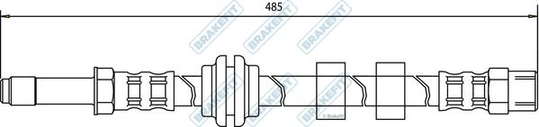 APEC BHO4037 - Гальмівний шланг autocars.com.ua