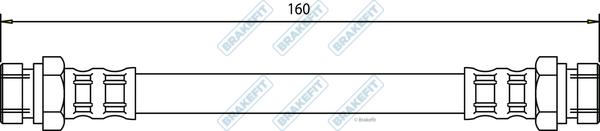 APEC BHO4038 - Гальмівний шланг autocars.com.ua