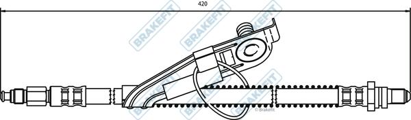 APEC BHO4072 - Гальмівний шланг autocars.com.ua