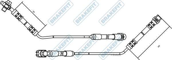 APEC BHO4122 - Гальмівний шланг autocars.com.ua