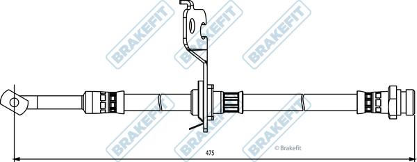 APEC BHO4248 - Гальмівний шланг autocars.com.ua