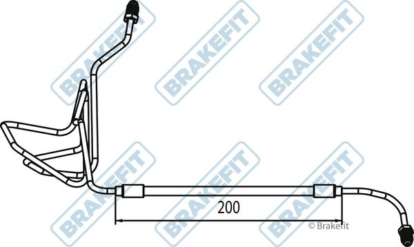 APEC BHO4328 - Гальмівний шланг autocars.com.ua