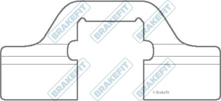 APEC BKT1008 - Комплектуючі, колодки дискового гальма autocars.com.ua