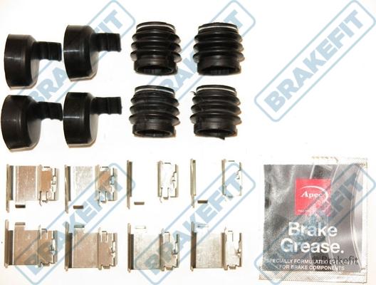 APEC BKT1044 - Комплектуючі, колодки дискового гальма autocars.com.ua