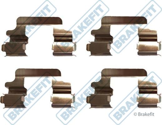 APEC BKT1052 - Комплектуючі, колодки дискового гальма autocars.com.ua