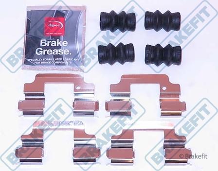 APEC BKT1141 - Комплектуючі, колодки дискового гальма autocars.com.ua