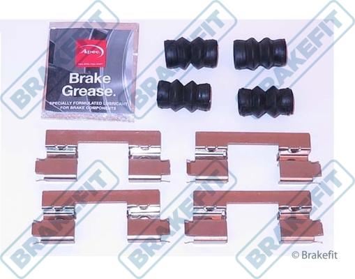 APEC BKT1149 - Комплектуючі, колодки дискового гальма autocars.com.ua