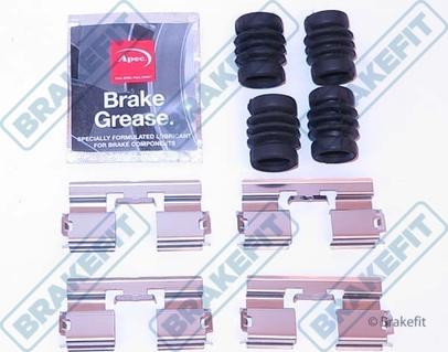 APEC BKT1161 - Комплектуючі, колодки дискового гальма autocars.com.ua