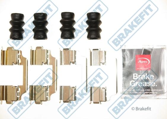 APEC BKT1215 - Комплектуючі, колодки дискового гальма autocars.com.ua