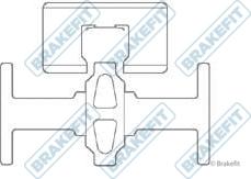 APEC BKT1240 - Комплектуючі, колодки дискового гальма autocars.com.ua
