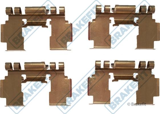 APEC BKT1259 - Комплектуючі, колодки дискового гальма autocars.com.ua