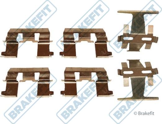 APEC BKT1261 - Комплектуючі, колодки дискового гальма autocars.com.ua