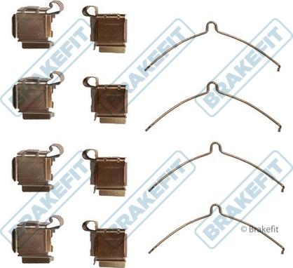 APEC BKT1279 - Комплектуючі, колодки дискового гальма autocars.com.ua